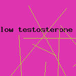 low testosterone symptom